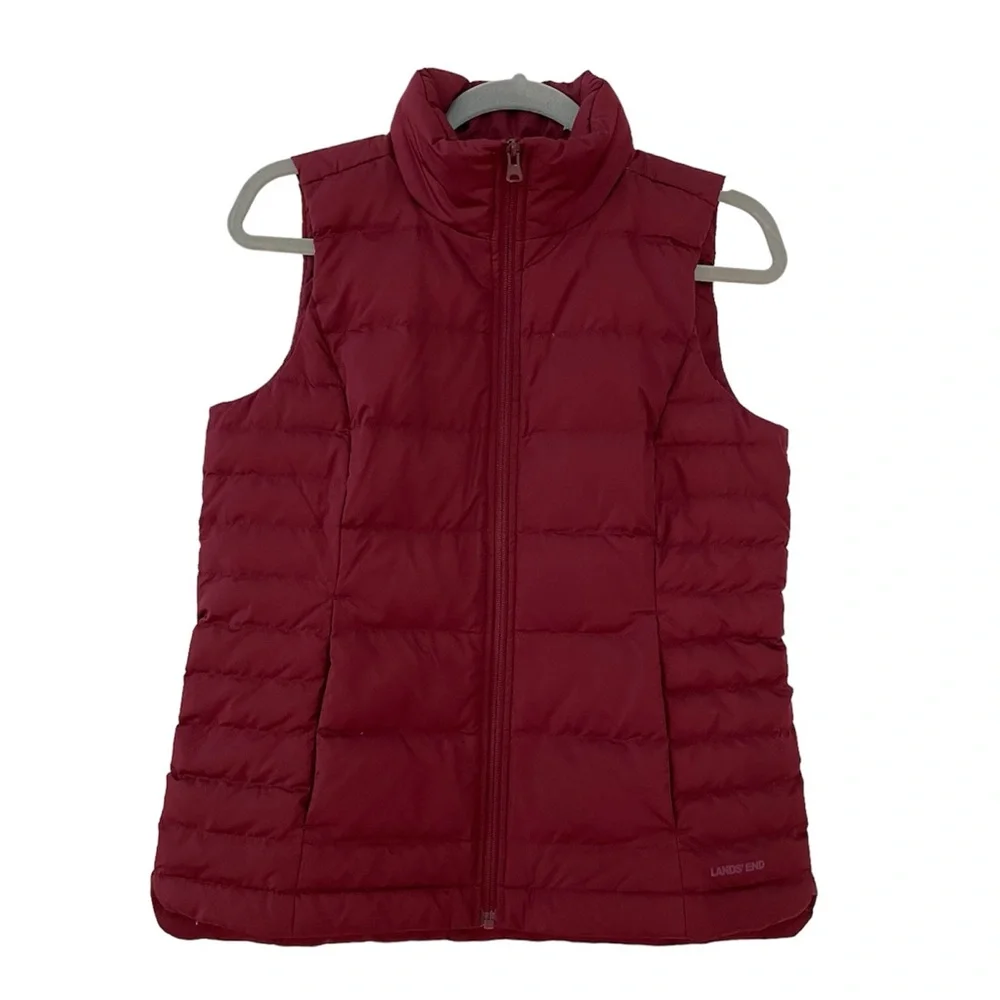 Land’s End down filled puffer vest women’s size 2-4 insulated outdoor